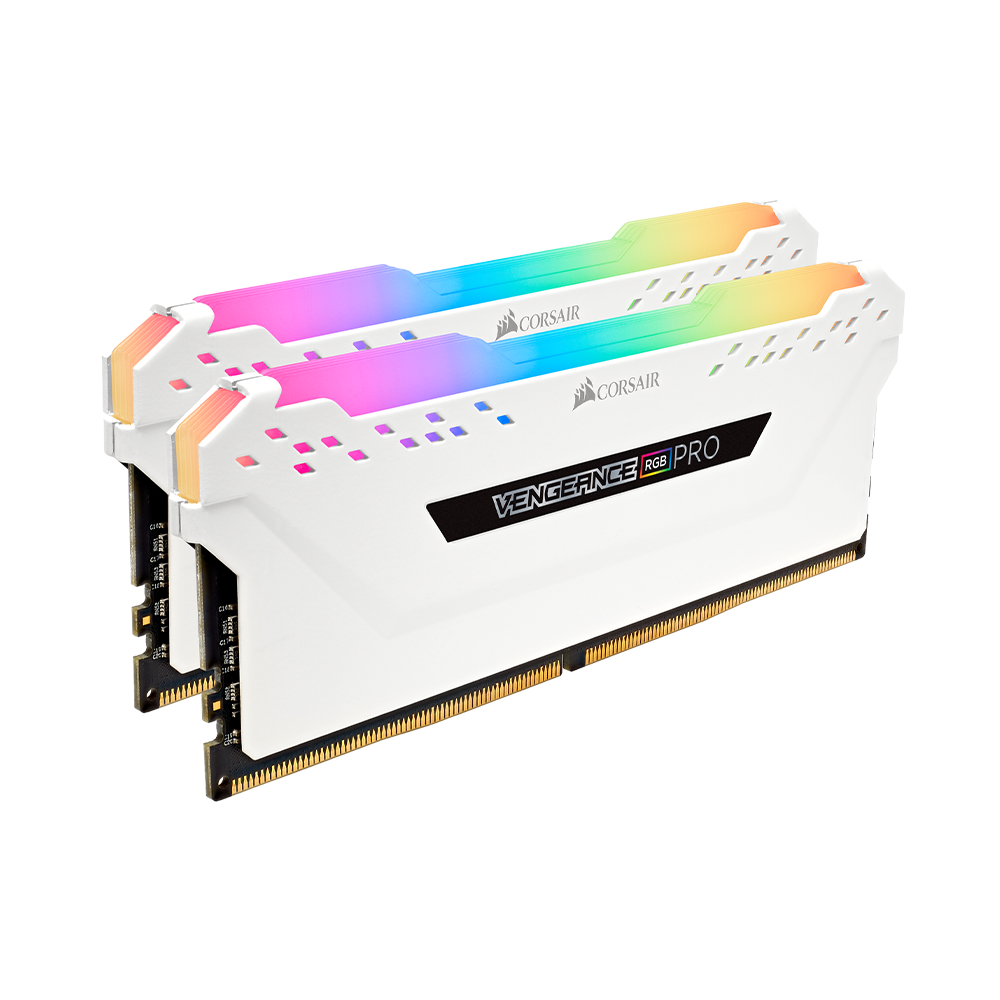 Ram PC Corsair Vengeance RGB Pro 16GB 3200Mhz DDR4 (2x8GB) CMW16GX4M2E3200C16W - Ảnh 2