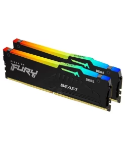 Ram PC Kingston Fury Beast RGB 16GB 5600MHz DDR5 (2x8GB) KF556C40BBAK2-16